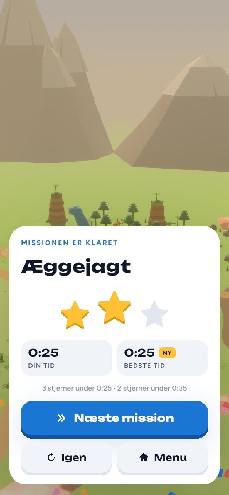 Stjerner efter tid